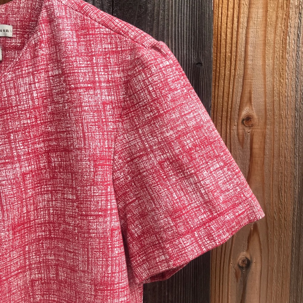 Mercer & Madison Red/White Short Sleeve Top - Picture 3 of 8